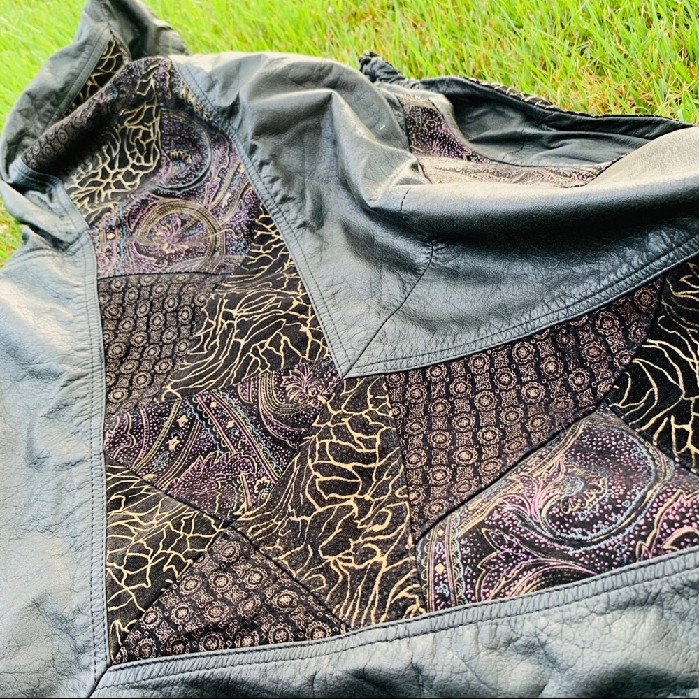 Vintage Genuine Butter Leather Black Bomber Jacket - Picture 11 of 16